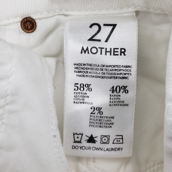 Mother The Looker Skinny Jean in Sleeping Beauty White Size 27 - Picture 10 of 10